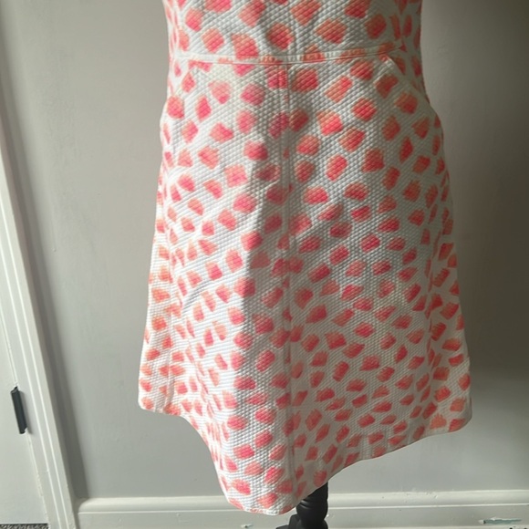 Courrèges Paris size 40 Dress Pink Paint in White Cotton - Picture 3 of 7